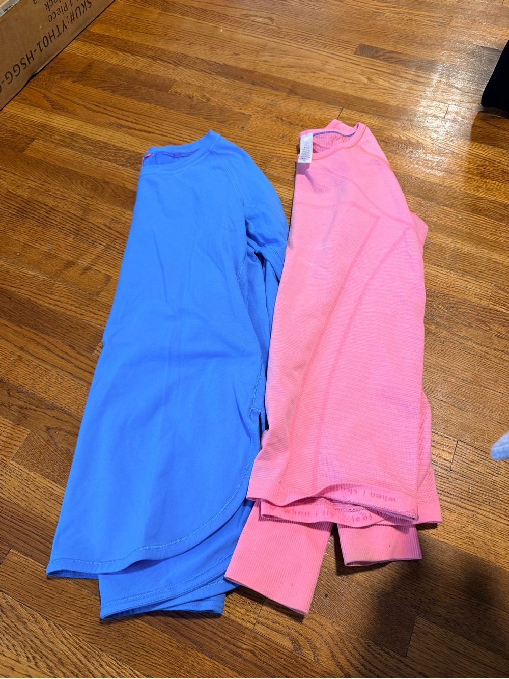 Kids Long Sleeve Tops - Pink and Blue